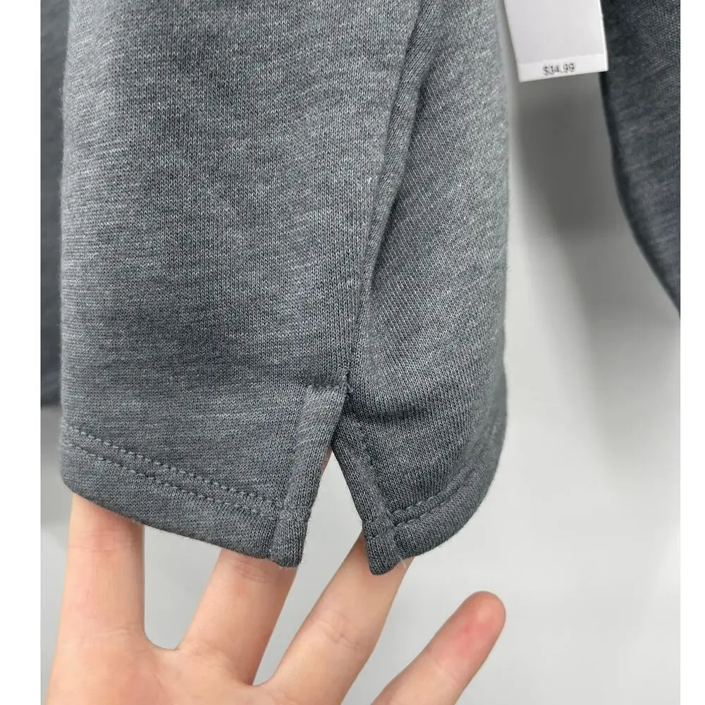 Old Navy Womens Long Sleeve Gray Relaxed Fit Sweatshirt Sweater Pocket XL NEW